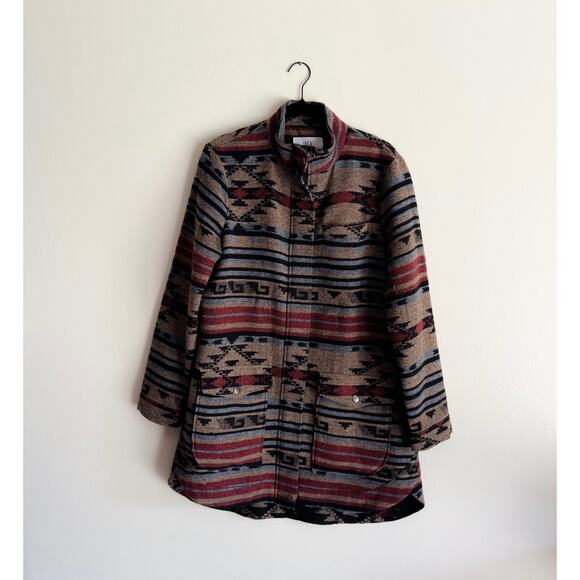 Jack Brown + Red Southwest Boho Country Zip Jacket - Large - Picture 1 of 10